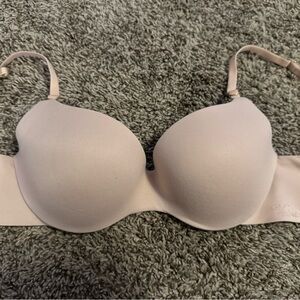 Incredible By Victoria's Secret Lined Demi Strapless Bra 32C